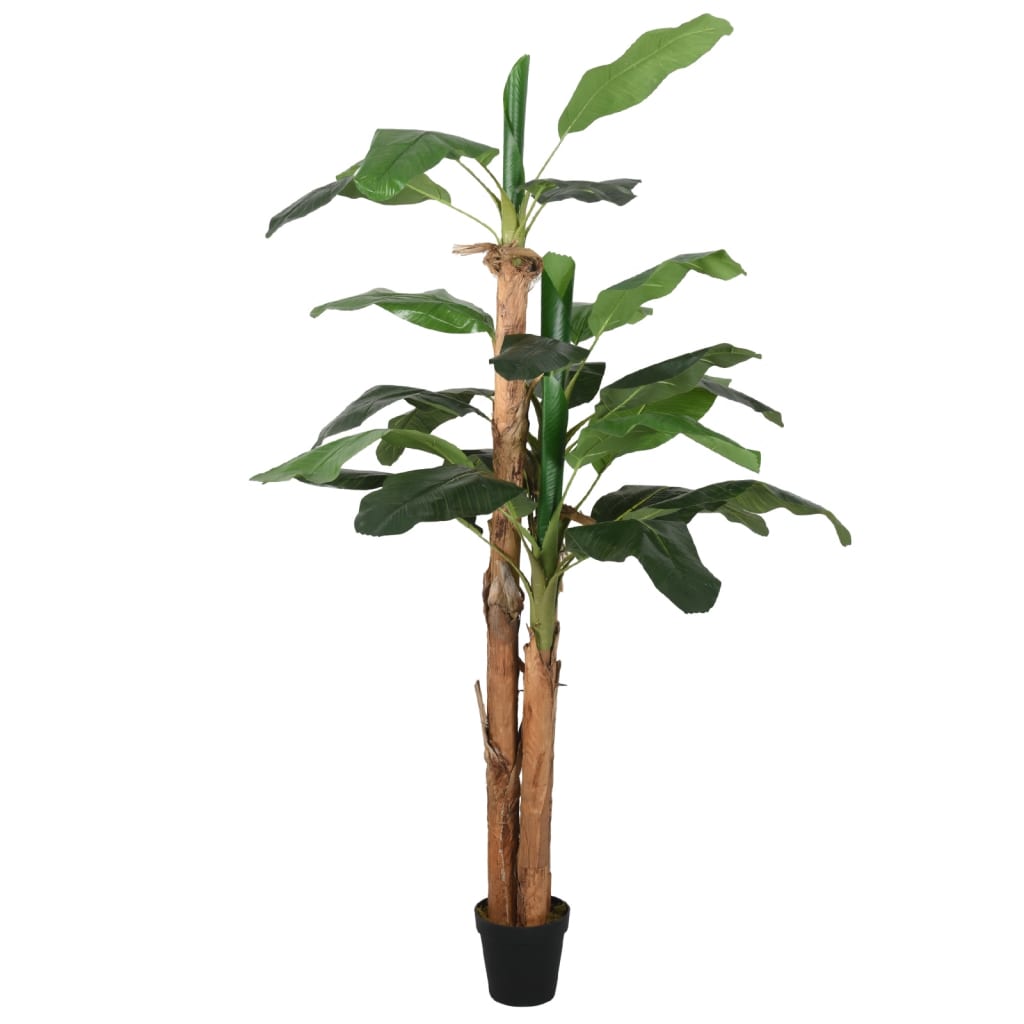Dirbtinis bananmedis, žalios spalvos, 20cm, 9 lapai