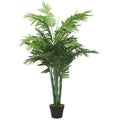 Dirbtinė palmė, žalios spalvos, 80cm, 8 lapų