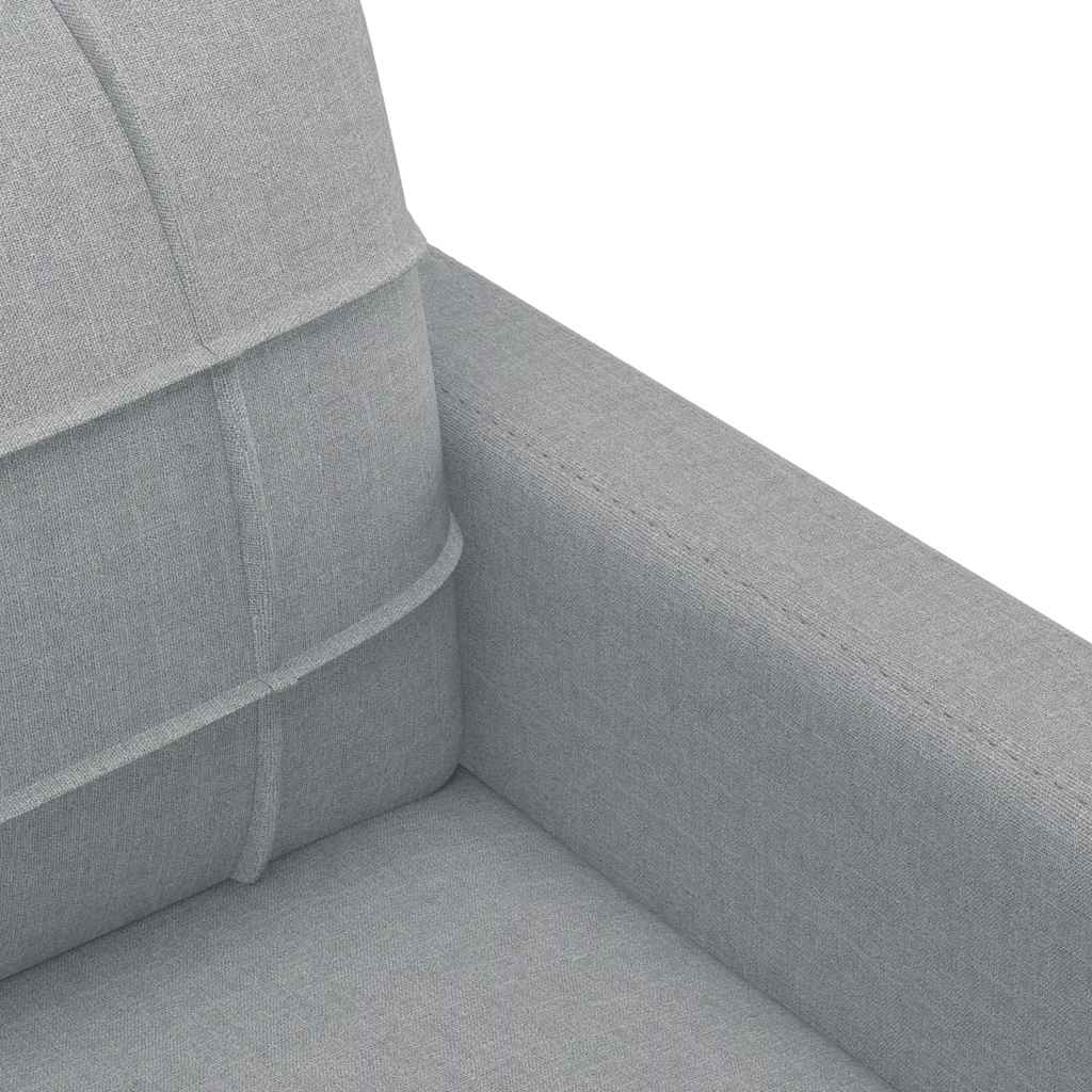 Dvivietė sofa, šviesiai pilkos spalvos, 120cm, audinys