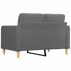 Dvivietė sofa, tamsiai pilkos spalvos, 120cm, audinys