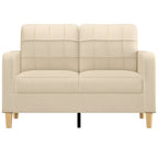 Dvivietė sofa, kreminės spalvos, 120cm, audinys