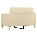 Dvivietė sofa, kreminės spalvos, 120cm, audinys