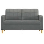 Dvivietė sofa, tamsiai pilkos spalvos, 140cm, audinys