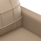 Dvivietė sofa, kapučino spalvos, 120cm, dirbtinė oda
