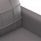 Dvivietė sofa, pilkos spalvos, 140cm, dirbtinė oda