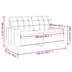 Dvivietė sofa, kapučino spalvos, 140cm, dirbtinė oda