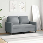 Dvivietė sofa, šviesiai pilkos spalvos, 120cm, audinys