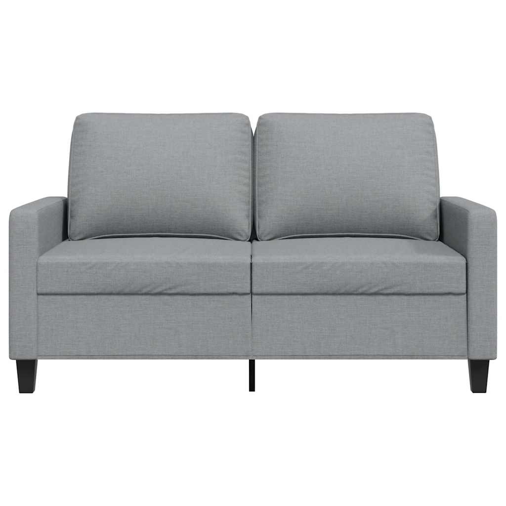 Dvivietė sofa, šviesiai pilkos spalvos, 120cm, audinys