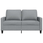 Dvivietė sofa, šviesiai pilkos spalvos, 120cm, audinys