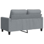 Dvivietė sofa, šviesiai pilkos spalvos, 120cm, audinys