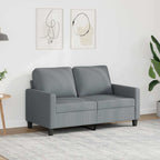 Dvivietė sofa, šviesiai pilkos spalvos, 120cm, audinys