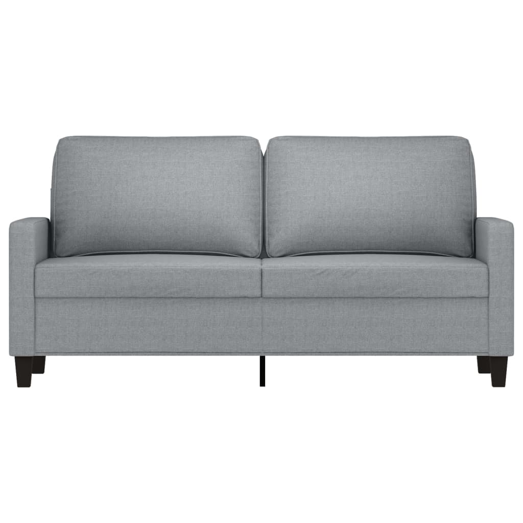 Dvivietė sofa, šviesiai pilkos spalvos, 140cm, audinys