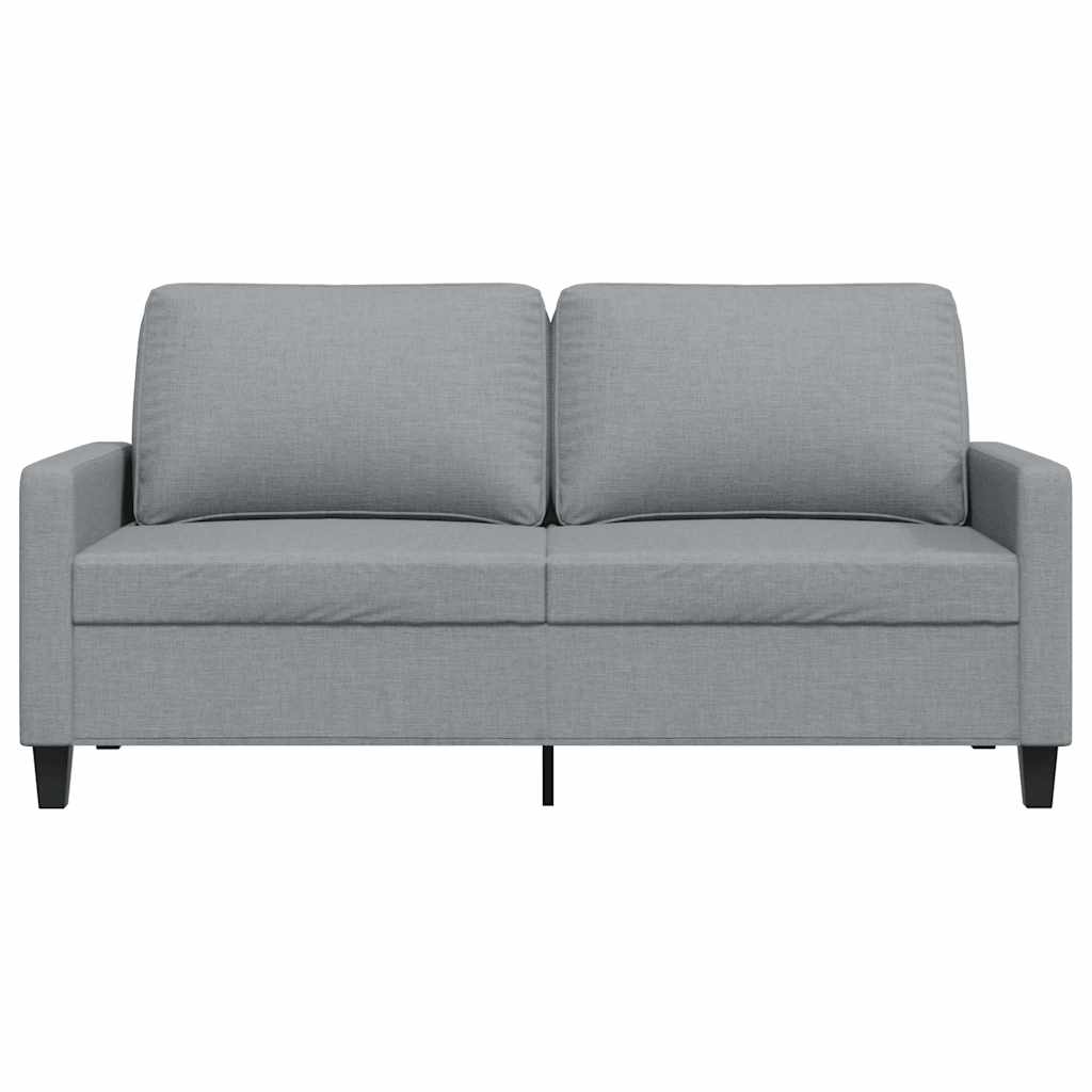 Dvivietė sofa, šviesiai pilkos spalvos, 140cm, audinys