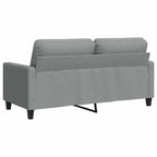 Dvivietė sofa, šviesiai pilkos spalvos, 140cm, audinys