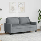 Dvivietė sofa, šviesiai pilkos spalvos, 140cm, audinys