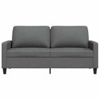 Dvivietė sofa, tamsiai pilkos spalvos, 140cm, audinys