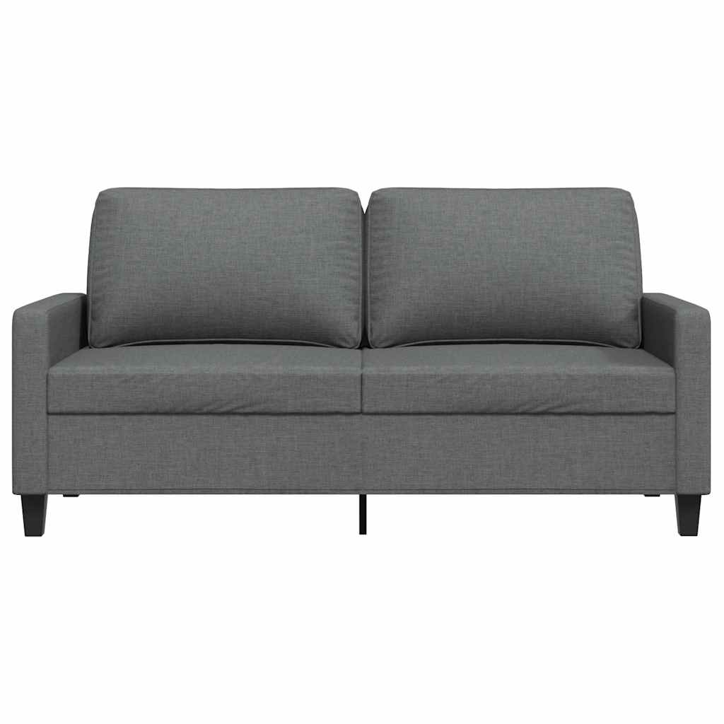 Dvivietė sofa, tamsiai pilkos spalvos, 140cm, audinys