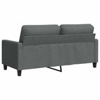Dvivietė sofa, tamsiai pilkos spalvos, 140cm, audinys