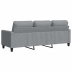 Trivietė sofa, šviesiai pilkos spalvos, 180cm, audinys