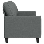 Trivietė sofa, tamsiai pilkos spalvos, 180cm, audinys