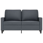 Dvivietė sofa, tamsiai pilkos spalvos, 120cm, aksomas