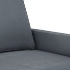 Dvivietė sofa, tamsiai pilkos spalvos, 120cm, aksomas