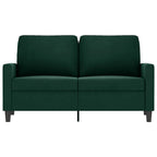 Dvivietė sofa, tamsiai žalios spalvos, 120cm, aksomas