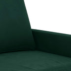Dvivietė sofa, tamsiai žalios spalvos, 120cm, aksomas