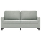 Dvivietė sofa, šviesiai pilkos spalvos, 140cm, aksomas