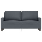 Dvivietė sofa, tamsiai pilkos spalvos, 140cm, aksomas