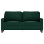 Dvivietė sofa, tamsiai žalios spalvos, 140cm, aksomas