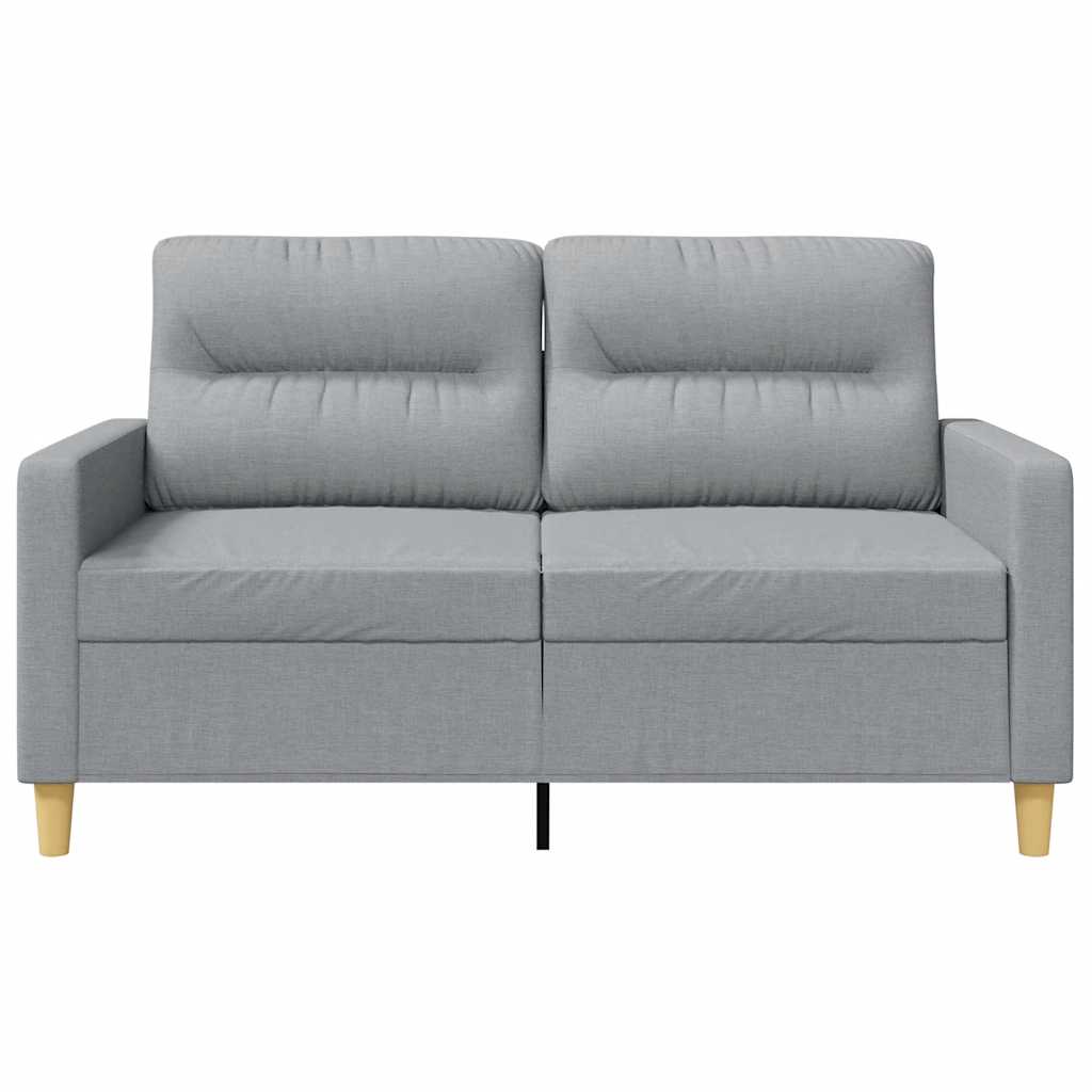 Dvivietė sofa, šviesiai pilkos spalvos, 120cm, audinys