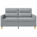 Dvivietė sofa, šviesiai pilkos spalvos, 120cm, audinys