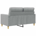 Dvivietė sofa, šviesiai pilkos spalvos, 120cm, audinys