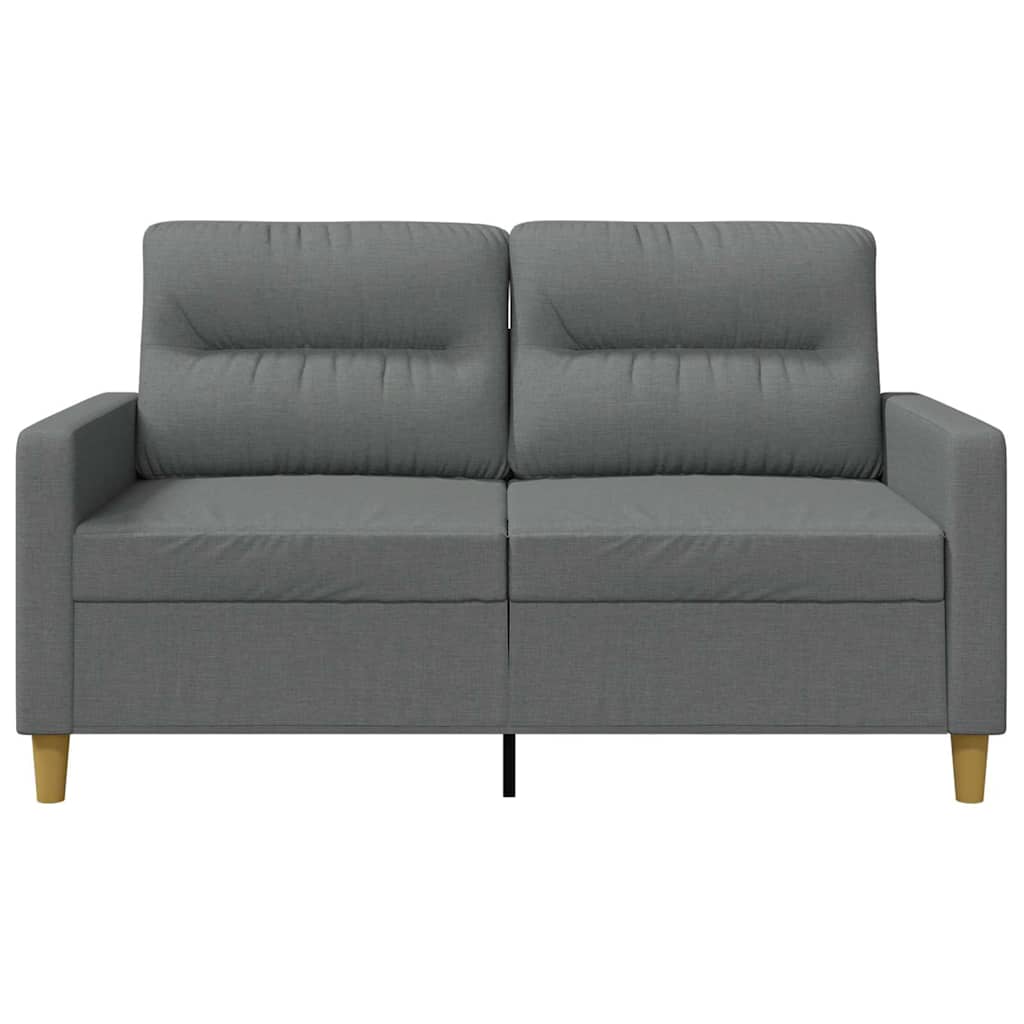 Dvivietė sofa, tamsiai pilkos spalvos, 120cm, audinys