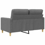 Dvivietė sofa, tamsiai pilkos spalvos, 120cm, audinys