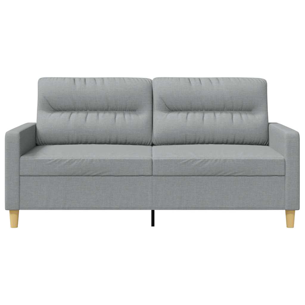 Dvivietė sofa, šviesiai pilkos spalvos, 140cm, audinys