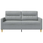 Dvivietė sofa, šviesiai pilkos spalvos, 140cm, audinys