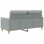 Dvivietė sofa, šviesiai pilkos spalvos, 140cm, audinys