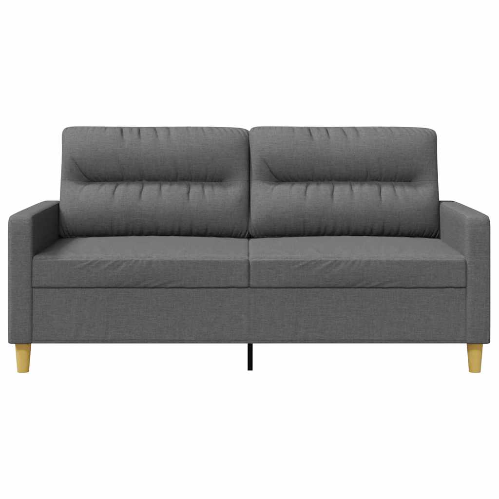 Dvivietė sofa, tamsiai pilkos spalvos, 140cm, audinys