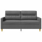 Dvivietė sofa, tamsiai pilkos spalvos, 140cm, audinys