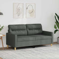 Dvivietė sofa, tamsiai pilkos spalvos, 140cm, audinys
