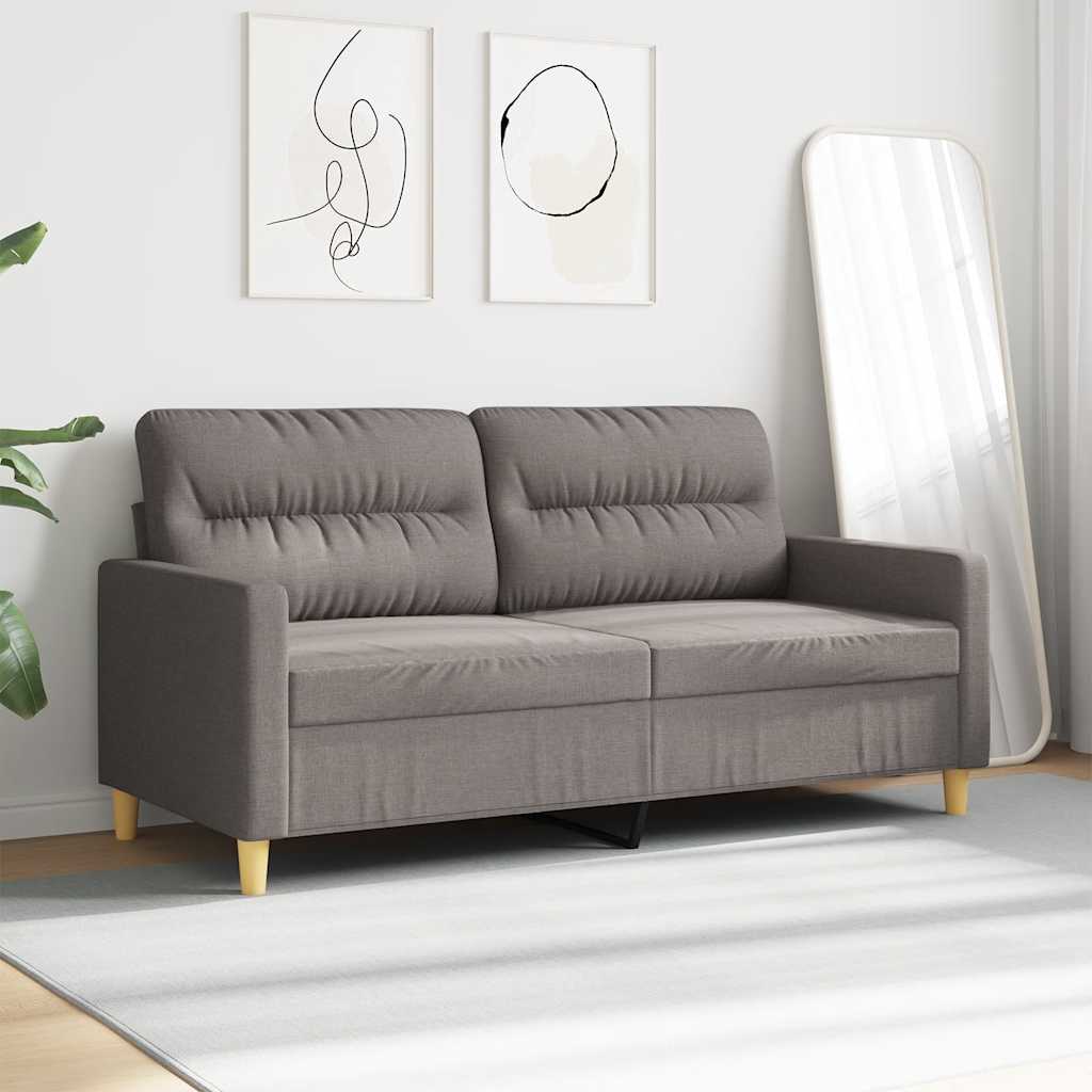Dvivietė sofa, taupe spalvos, 140cm, audinys