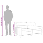 Dvivietė sofa, taupe spalvos, 140cm, audinys