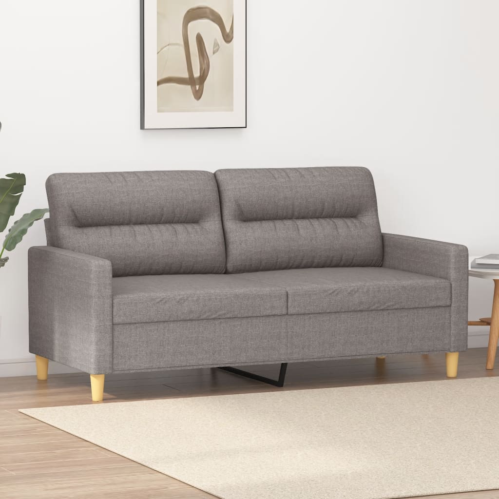 Dvivietė sofa, taupe spalvos, 140cm, audinys