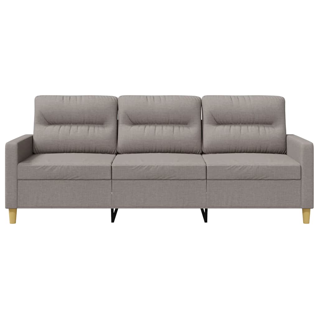 Trivietė sofa, taupe spalvos, 180cm, audinys