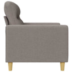 Trivietė sofa, taupe spalvos, 180cm, audinys