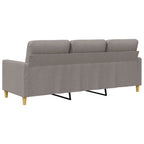 Trivietė sofa, taupe spalvos, 180cm, audinys
