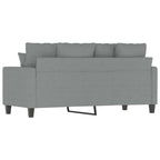 Dvivietė sofa, šviesiai pilkos spalvos, 140cm, audinys