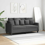 Dvivietė sofa, tamsiai pilkos spalvos, 140cm, audinys